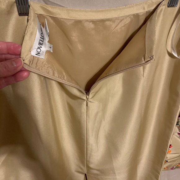 SOLD !! 
 Sz 6 embroidered noviello-bloom 100% silk skirts set - Picture 13 of 15